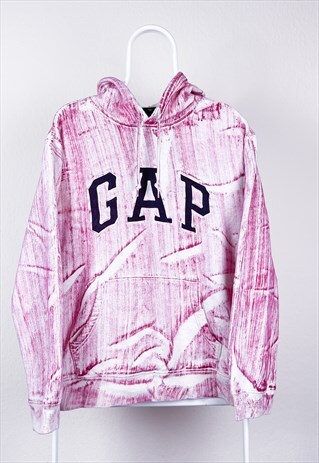 VINTAGE GAP HOODIE TIE DYE SPELL OUT MEDIUM