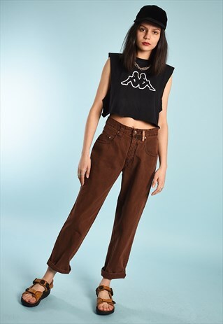 90'S RETRO HIGHWAISTED GRUNGE FESTIVAL DENIM JEANS