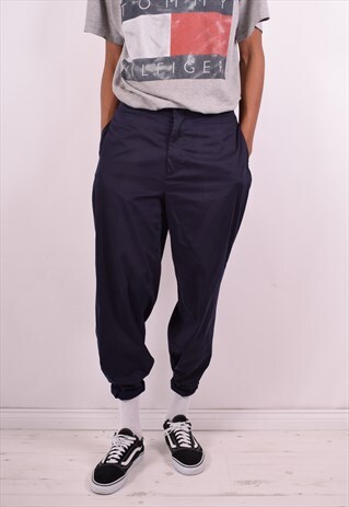 POLO RALPH LAUREN MENS VINTAGE TROUSERS W34 L30 BLUE 90S