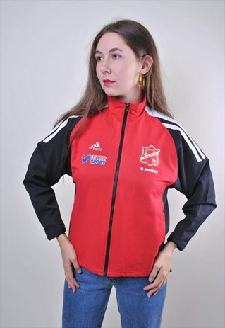 red adidas suit