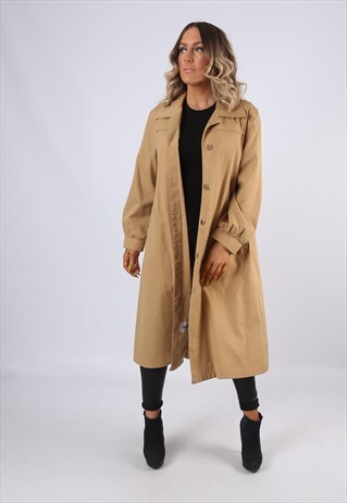 LONDON FOG TRENCH RAINCOAT COAT JACKET UK 12 PETITE (EM5J)