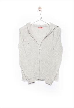 Vintage Tissaia  Sweat Jacket Plain Look Grey