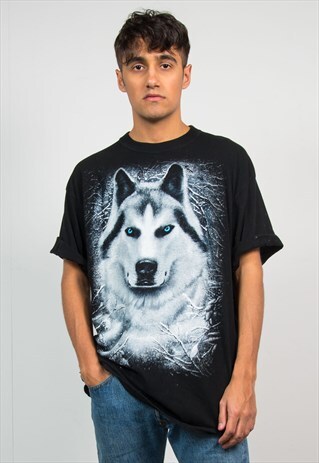 90'S ARCTIC WOLF PRINTED T-SHIRT