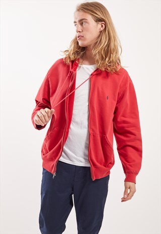 VINTAGE RALPH LAUREN ZIP-UP HOODIE