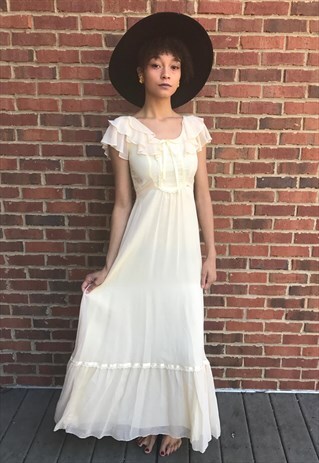 PALE YELLOW FESTIVAL DRESS
