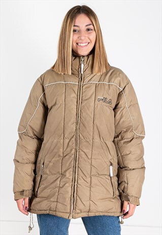 OUTWEAR VINTAGE 80S PUFFER CASUAL FILA COAT / S9264