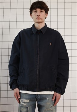 Vintage YVES SAINT LAURENT Harrington Jacket Bomber 90s YSL