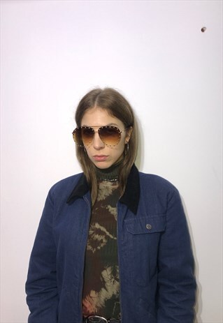 VINTAGE 90'S NEW BEAUTIFUL BROWN UNISEX SUNGLASSES