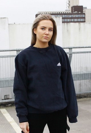 VINTAGE NAVY ADIDAS SWEATSHIRT