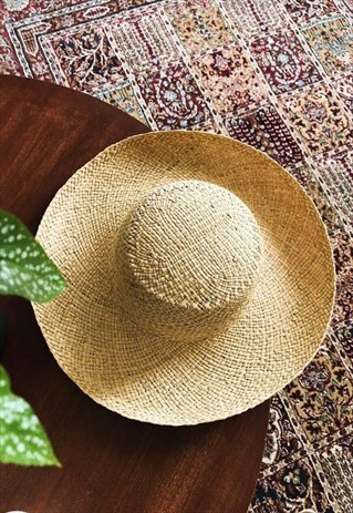 80'S RETRO BOHO FESTIVAL PARIS CHIC SUMMER STRAW HAT