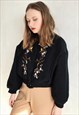 FLORAL EMBROIDERY BOMBER JACKET