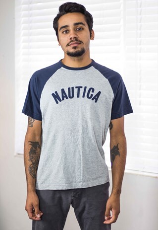 VINTAGE NAUTICA T-SHIRT LOGO 90S XS 6