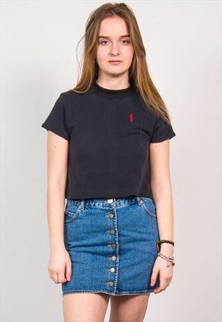 RALPH LAUREN T-SHIRT CROP TOP