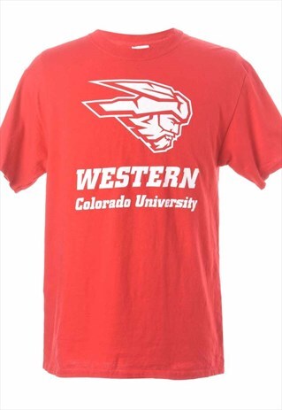 1990S WESTERN COLORADO UNIVERSITY PRINTED T-SHIRT - L