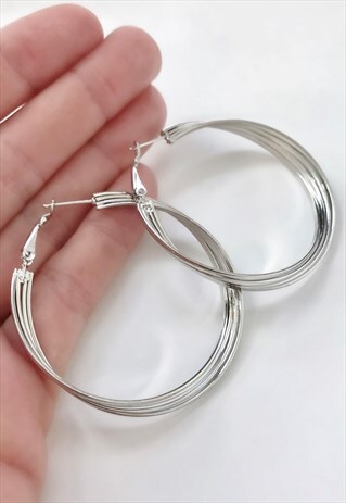 4 RING HOOP EARRINGS