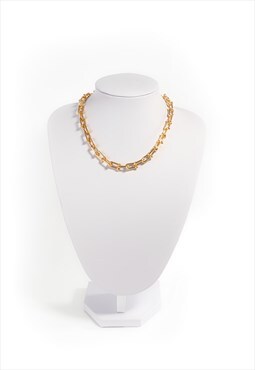 Gold Plated Cable Chain Necklace