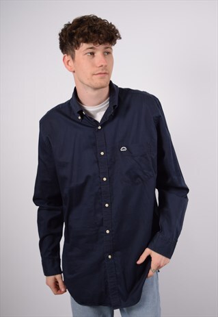 VINTAGE ELLESSE SHIRT NAVY BLUE
