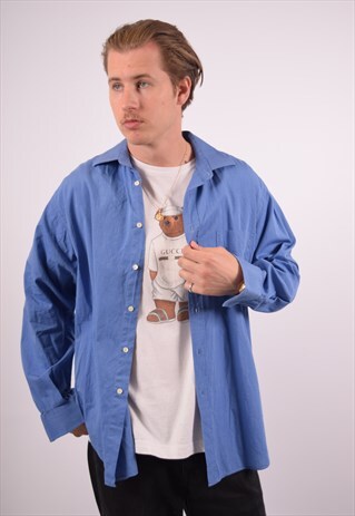 VINTAGE BURBERRY SHIRT BLUE