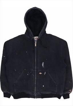 Vintage 90's Dickies Workwear Jacket Hooded Heavyweight