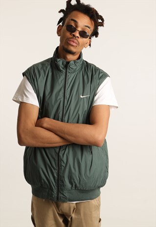 VINTAGE NIKE REVERSIBLE GILET WINDBREAKER JACKET