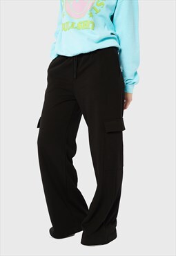Skinnydip London Black Sweat Cargo Pants