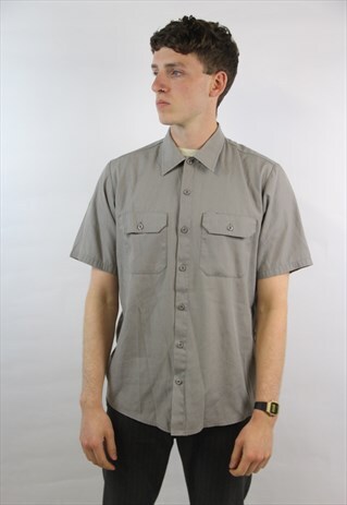 VINTAGE CARHARTT GREY SHORT-SLEEVE SHIRT