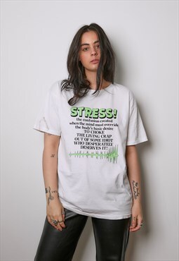 Stressed Slogan T-shirt