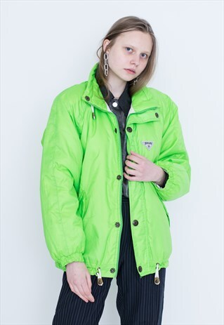 VINTAGE GREEN NEON RETRO JACKET