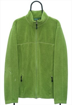 Vintage LL Bean Green Full Zip Fleece Mens