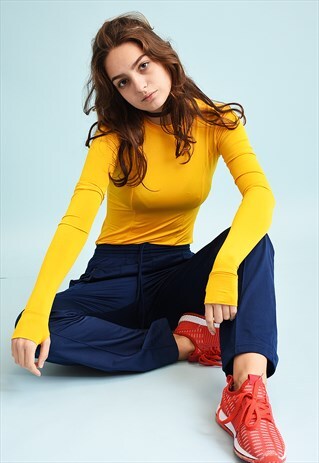 90'S RETRO SPORTS SHIMMERING LYCRA TEEN TOP
