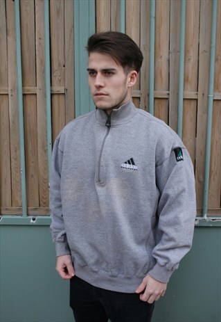 VINTAGE ADIDAS EQUIPEMENT 1/2 ZIP SWEAT-SHIRT