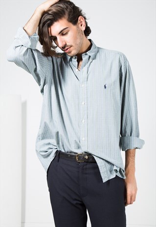 VINTAGE 80S CLASSIC POLO RALPH LAUREN SHIRT / S4548