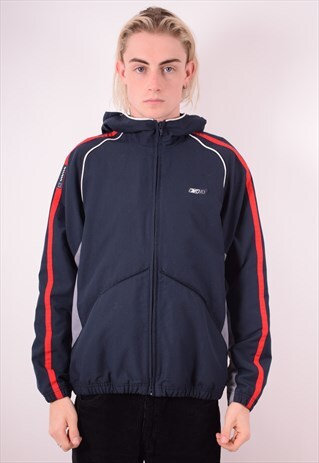 REEBOK MENS VINTAGE JACKET SMALL BLUE 90S