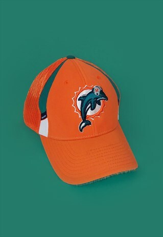 VINTAGE 90'S REEBOK MIAMI DOLPHINS NFL FOOTBALL BASEBALL HAT