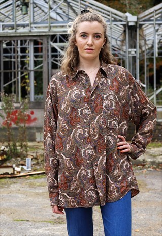 VINTAGE ST MICHAEL PAISLEY SHIRT