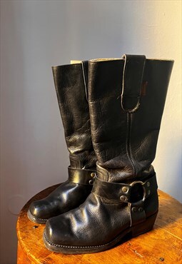 Vintage 00s Biker  Boots  Black UK 2.5 EU 35.5 US 4.5