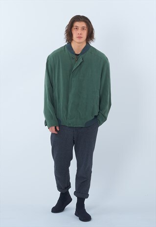 VINTAGE DHAGA 1980'S SILK BOMBER JACKET
