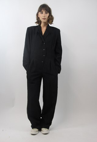 VINTAGE BLACK SMART JUMPSUIT