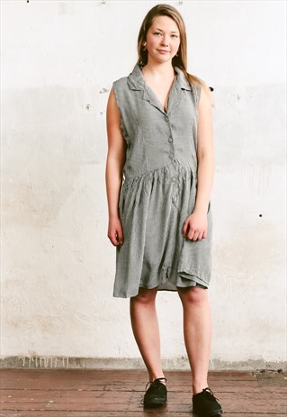 VINTAGE 90S DEADSTOCK GINGHAM SHIRTDRESS