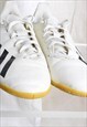 Y2K ADIDAS IVORY WHITE ATHLETIC BOXER STYLE WOMENS TRAINERS