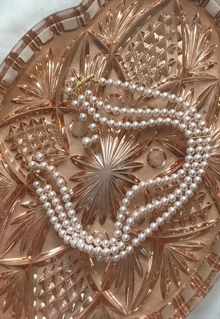 VINTAGE PEARL CHOKER 1950S STYLE