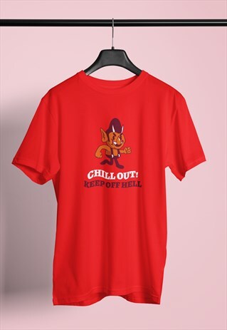 CHILL OUT DEVIL ARIZONA RED T-SHIRT TSHIRT TEE