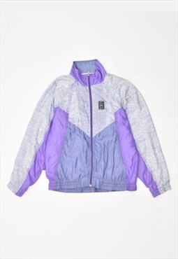Vintage 90's Asics Tracksuit Top Jacket Oversized Purple