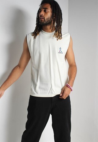 Vintage Tenerife Tourist Vest White
