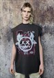 Devil emoji sleeveless t-shirt graffiti tank top surfer vest