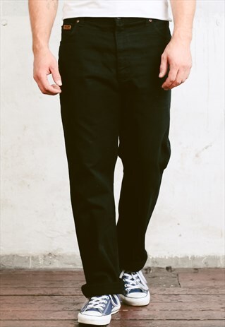 VINTAGE 90S BLACK WRANGLER JEANS