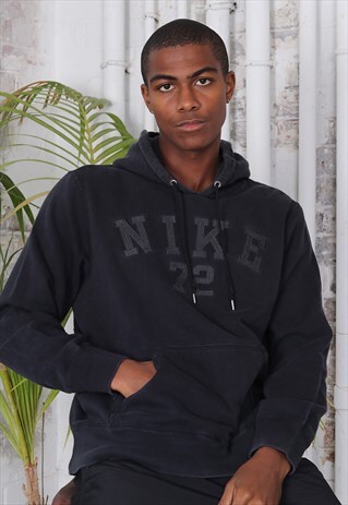 VINTAGE NIKE LOGO HOODIE BLACK