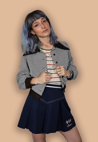 60S CHECK HARRINGTON JACKET