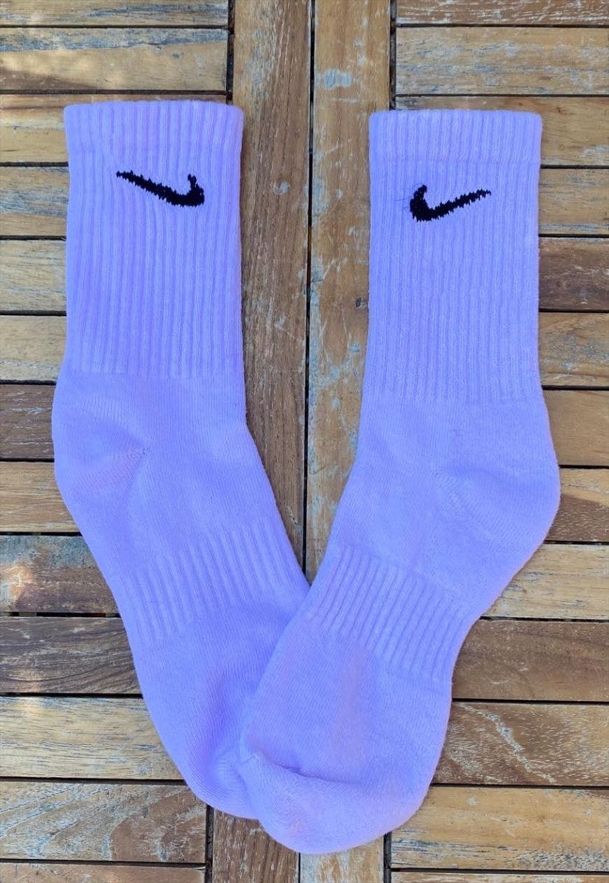 lilac nike socks