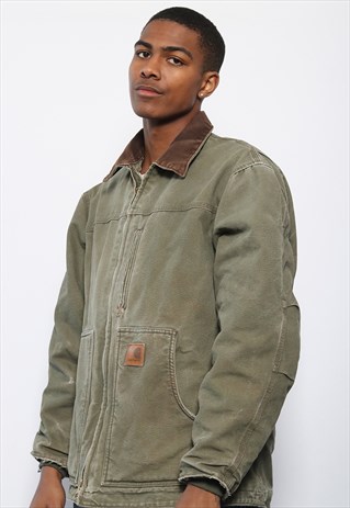VINTAGE CARHARTT WORKWEAR JACKET GREEN